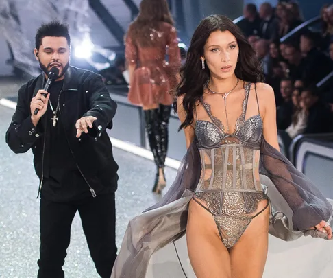 Bella Hadid and The Weeknd.