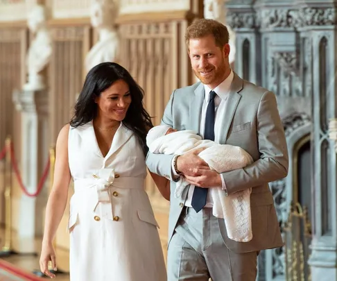 Meghan Markle, Prince Harry and Archie.