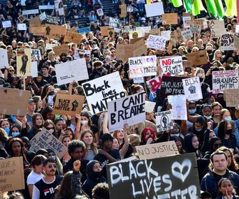 Black Lives Matter protest. 