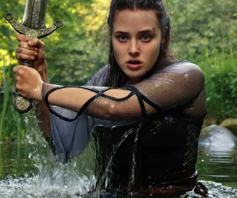 Katherine Langford in Netflix's 'Cursed'.