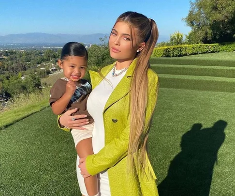 KylieJenner and Stormi.