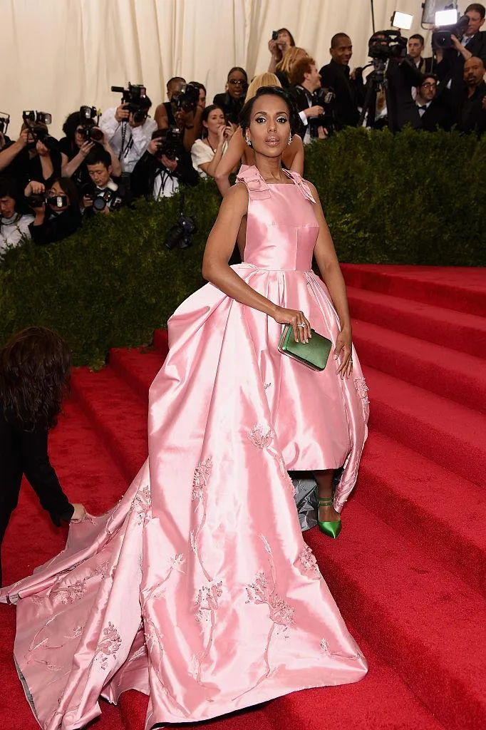 Hot pink dress red carpet hotsell