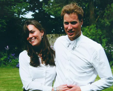 Prince William and Kate Middleton at St. Andrews University