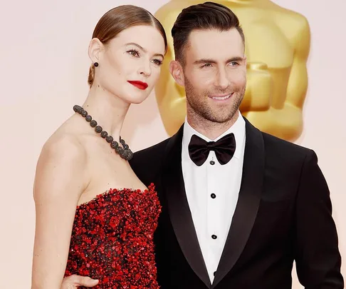 Behati Prinsloo and Adam Levine