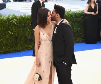 Selena Gomez and The Weeknd at the 2017 Met Gala.