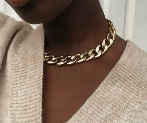 chunky chain jewellery trend.