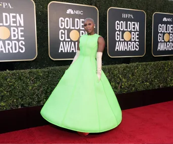 Cynthia Erivo in Valentino at the 2021 Golden Globe Awards.