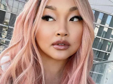 Lana Condor Pink Hair