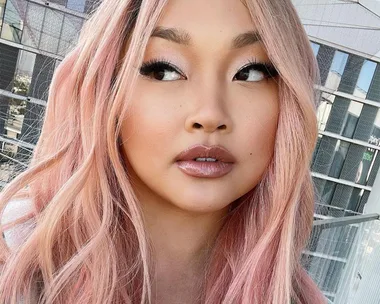 Lana Condor Pink Hair