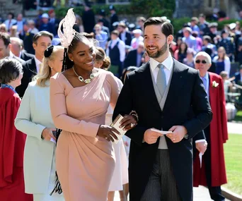 Serena Williams and her husband Alexis Ohanian at the 2018 royal wedding.