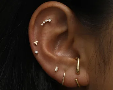 Curated ear piercings by Sarah and Sebastian