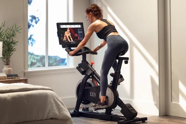 Fitness bike with screen on sale