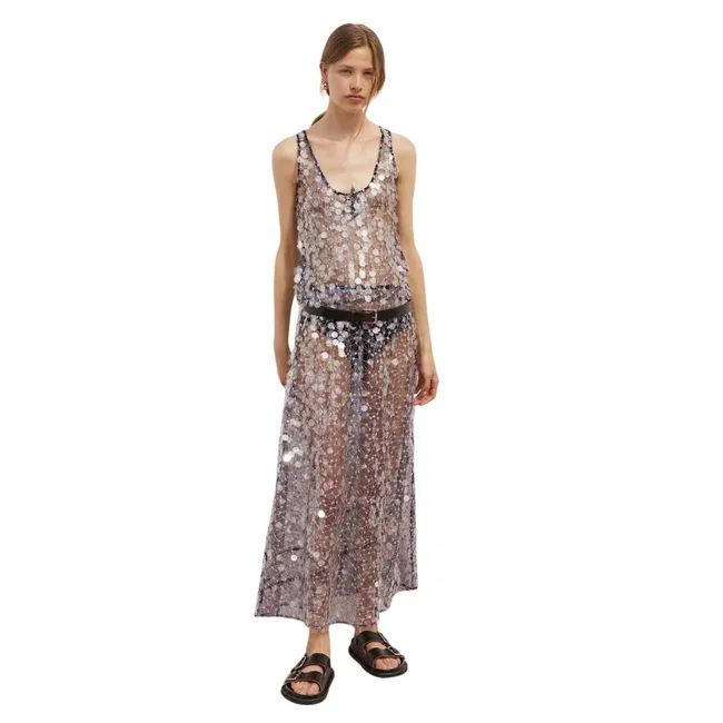 new years eve 2024 weather outfit sheer skirt top