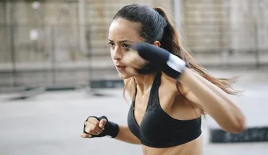 woman boxing