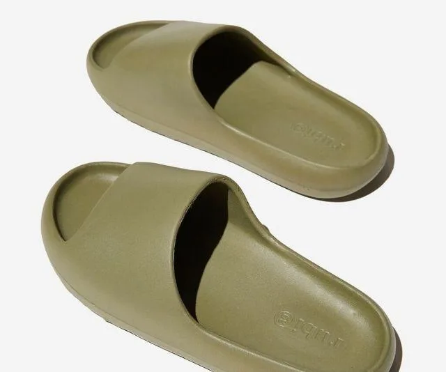 yeezy slides khaki
