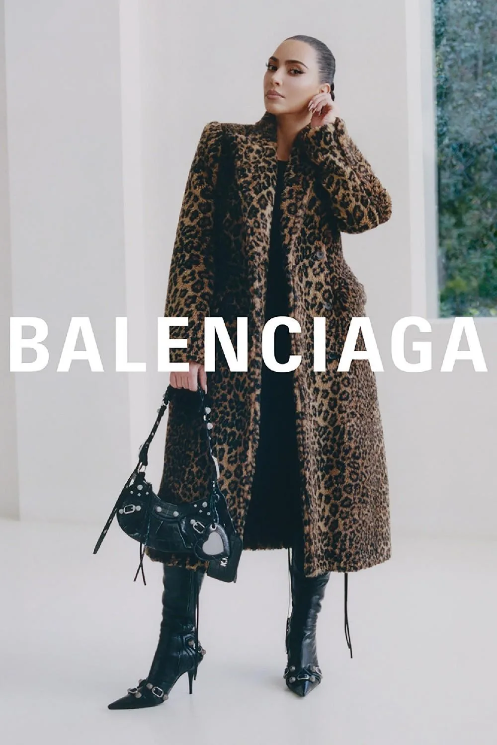 Here s How To Channel KKW s Balenciaga Leopard Print Coat