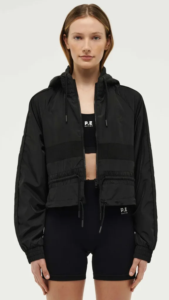 P.E Nation, Cropped Man Down Jacket In Black