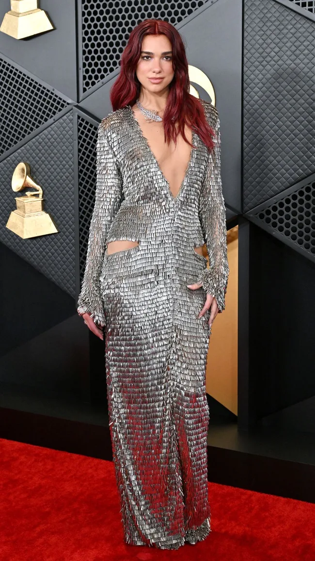 Dua Lipa attends the 66th GRAMMY Awards at Crypto.com Arena on February 04, 2024 in Los Angeles, California.