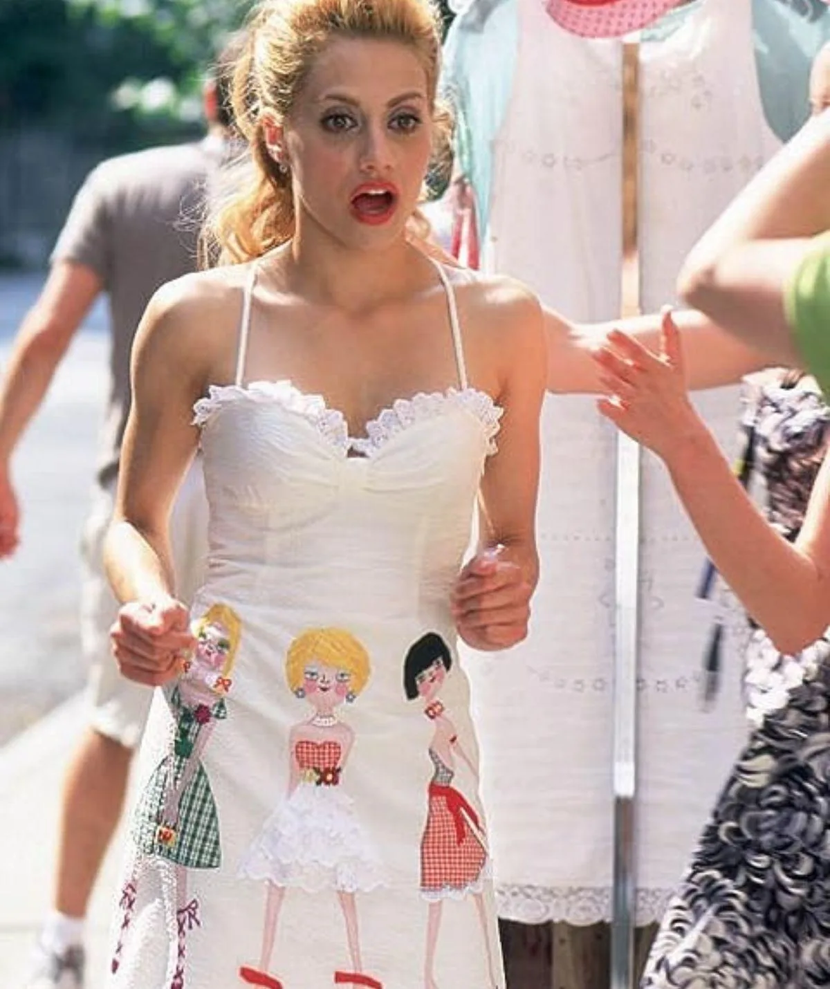 brittany murphy white dress in uptown girls