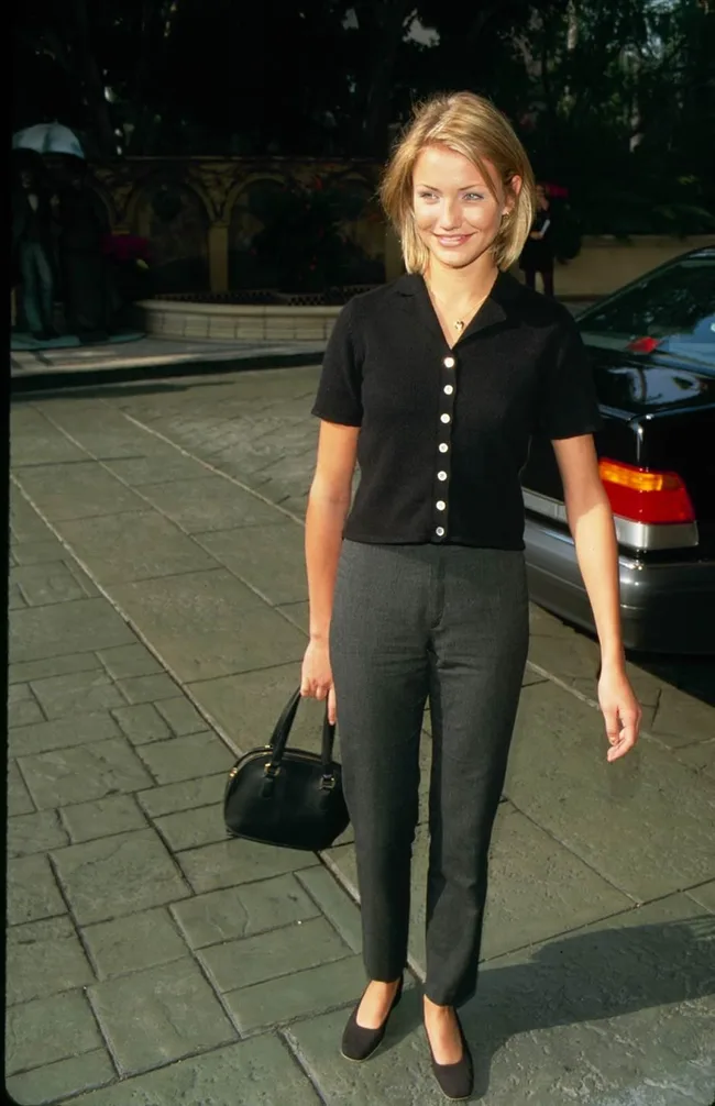 Cameron Diaz's 90s fashion.