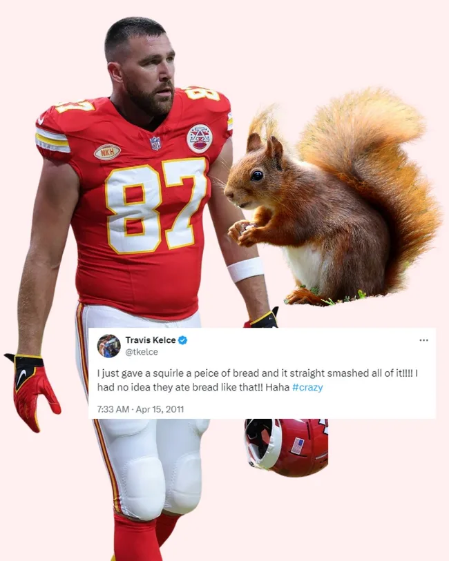 travis kelce and squirrel tweet halloween costume idea