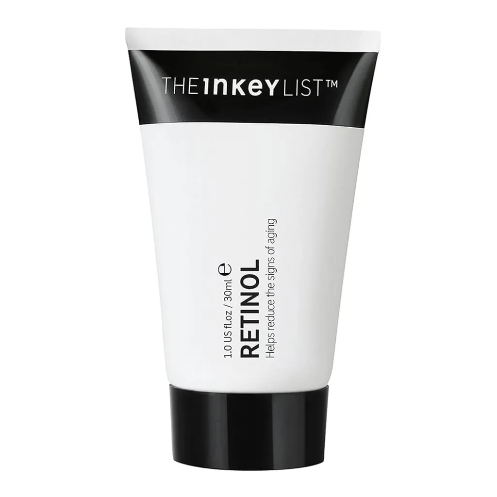 Specifically formulated as a retinol for beginners The Inkey List retinol uses slow release technology to gently introduce retinol to the complexion. Squalane oil, glycolipids and glycerin balance potentially drying effects. The serum comes in a white tube with a black cap. It is $26.00 at Sephora.