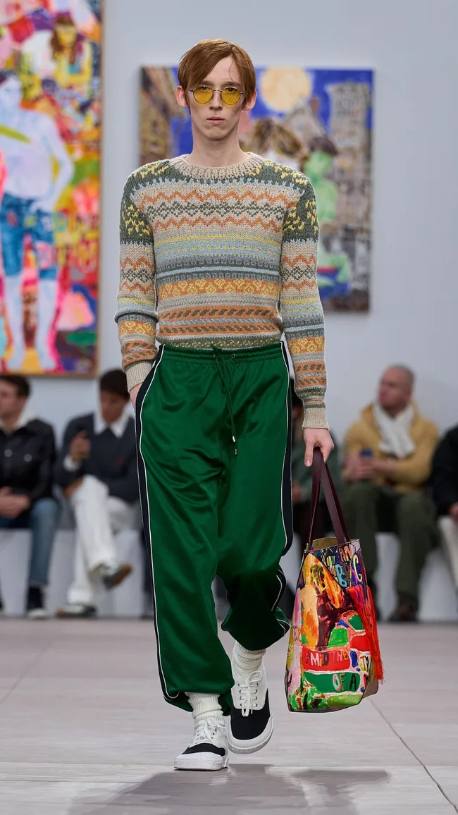 loewe-mens-FW24-green-trackpants