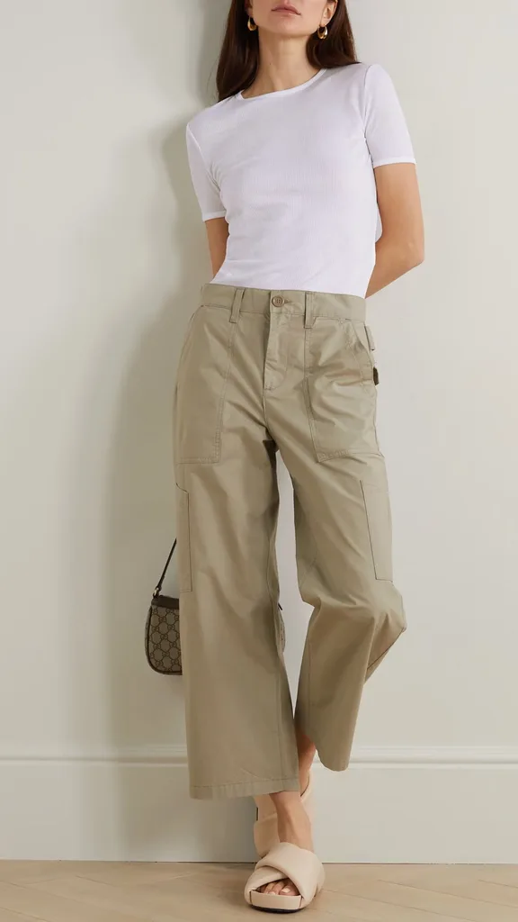 Agolde, Ribbed Stretch Jersey T-Shirt