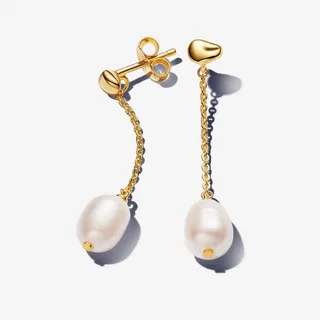 PANDORA ESSENCE Treated Freshwater Cultured Pearl Drop Earrings