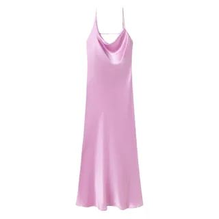 Silk Laundry Carrie Dress Lilac