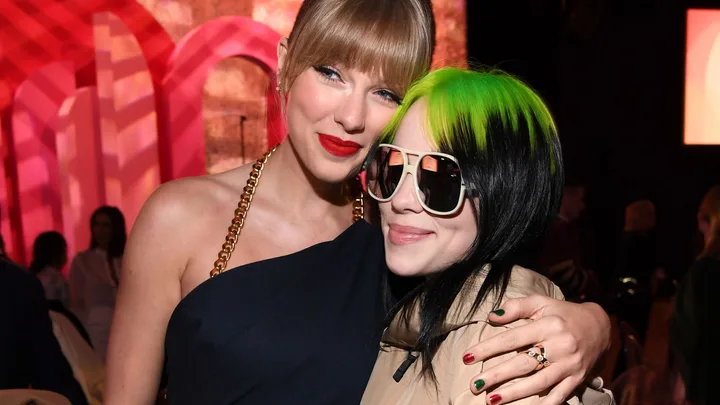 taylor swift and billie eilish at the 2019 Billboard women in music awards