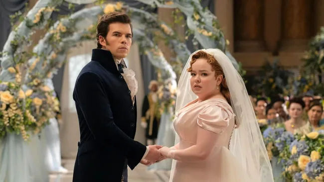 penelope and colin bridgerton wedding dress best tv shows 2024