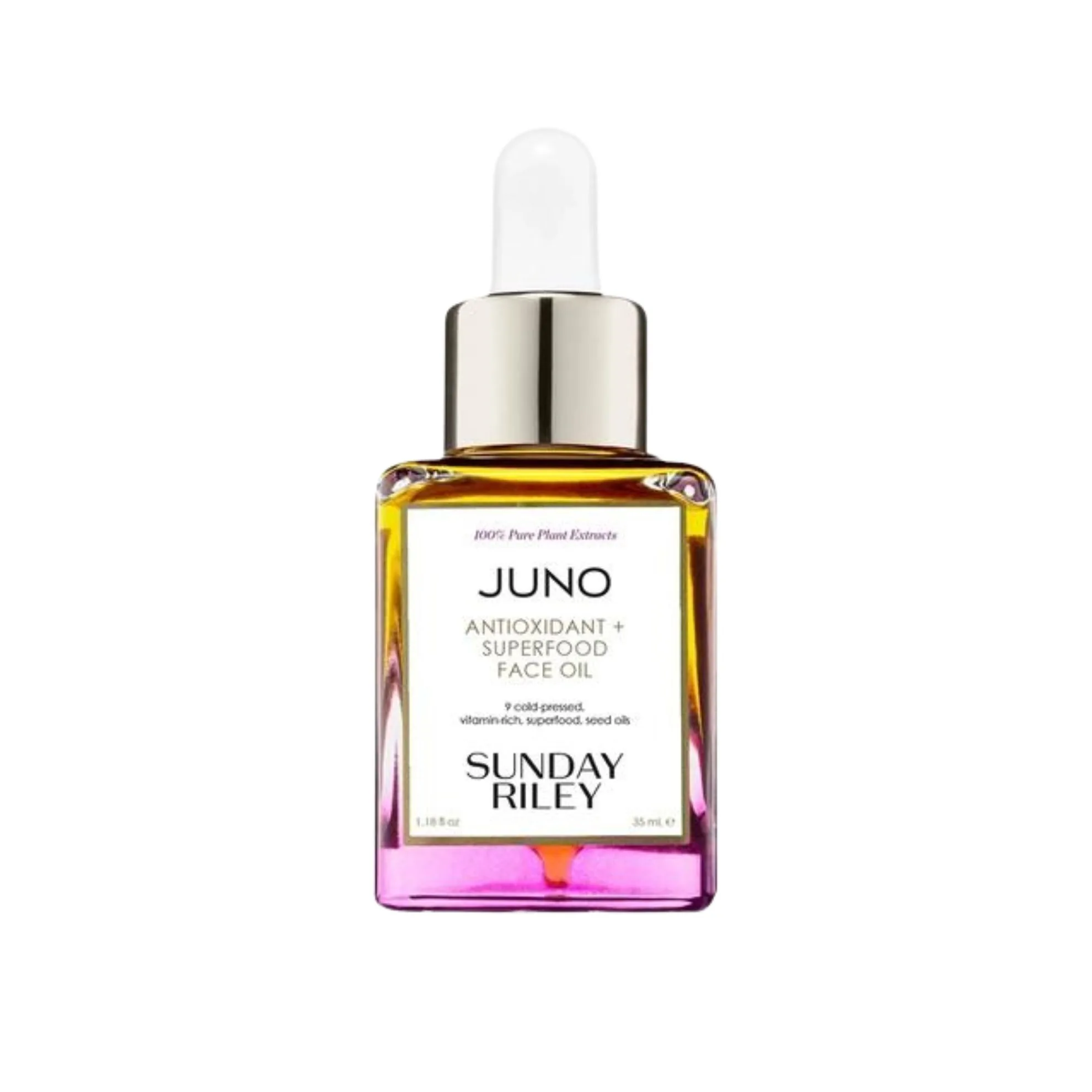 The Juno Antioxidant + Superfood Face Oil from Sunday Riley is like a green juice for your complexion, packed with antioxidants, vitamins and omegas that dry winter skin will soak up. The oil contains blackberry, blueberry and red raspberry seed oils (and carrot seed oil) rich in omegas, fatty acids and antioxidants. Press a few drops into your skin after applying your nighttime skincare routine to seal your actives in, mix with your moisturiser or use as a primer under makeup if your complexion is feeling parched. It comes in a 35ml square glass dropper bottle with a translucent pink base that contrasts beautifully with the golden oil.