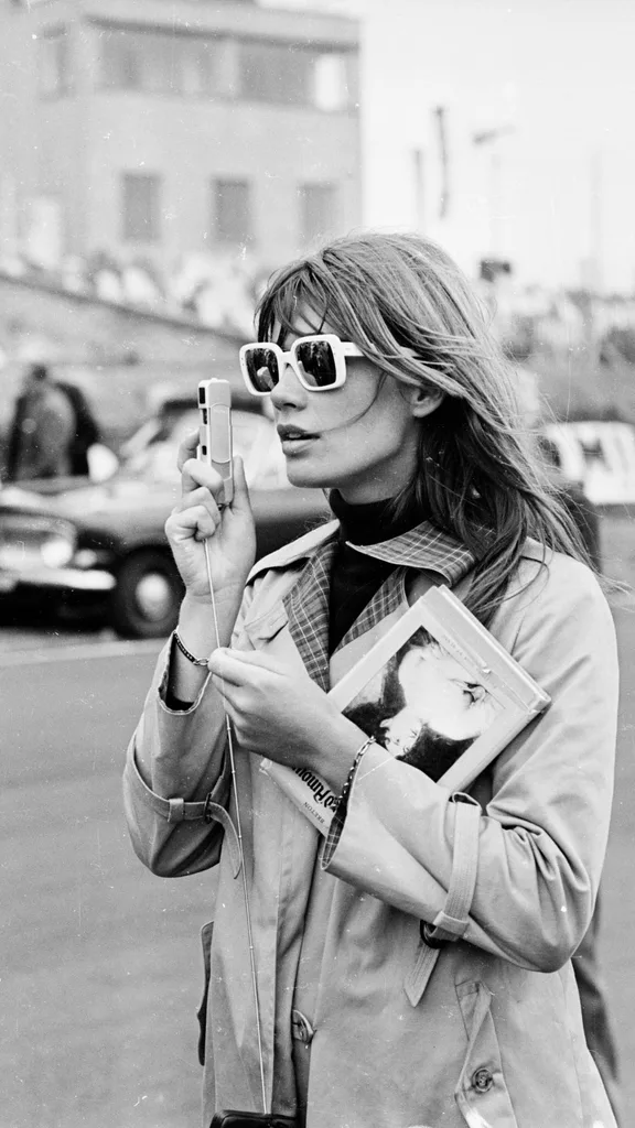 francoise hardy in a trench coat