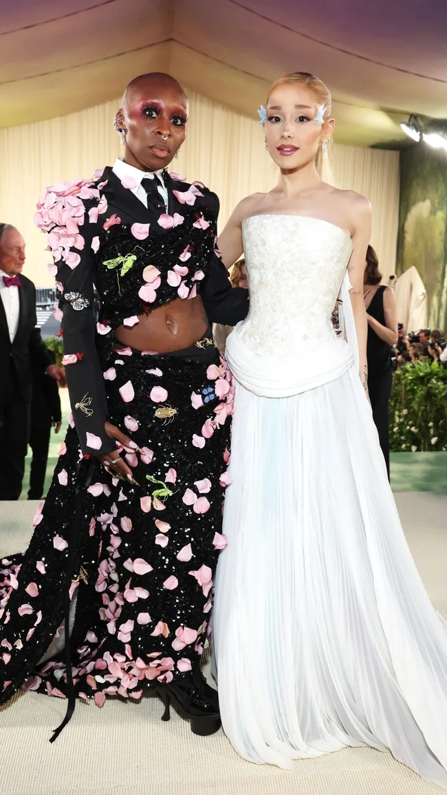 ariana grande and cynthia erivo at the met gala