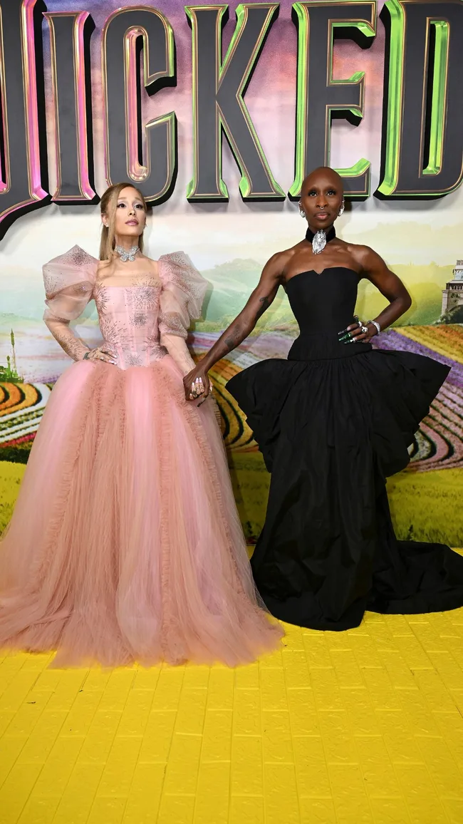 ariana-grande-cynthia-erivo-wicked-dresses-australian-premiere