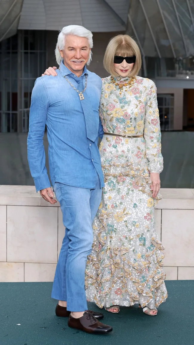 anna wintour and baz luhrmann at the olympics in paris