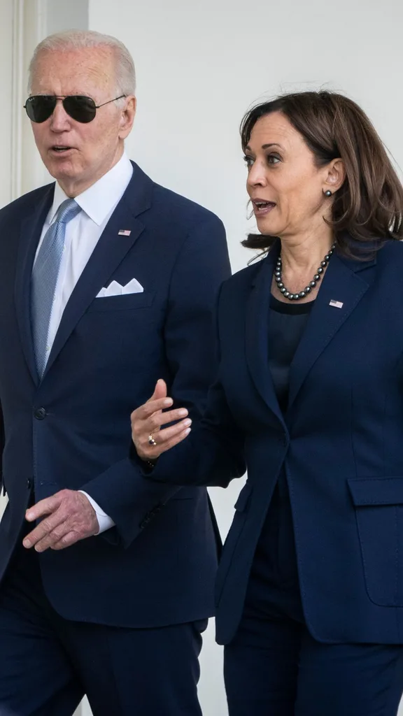 Kamala Harris and Joe Biden