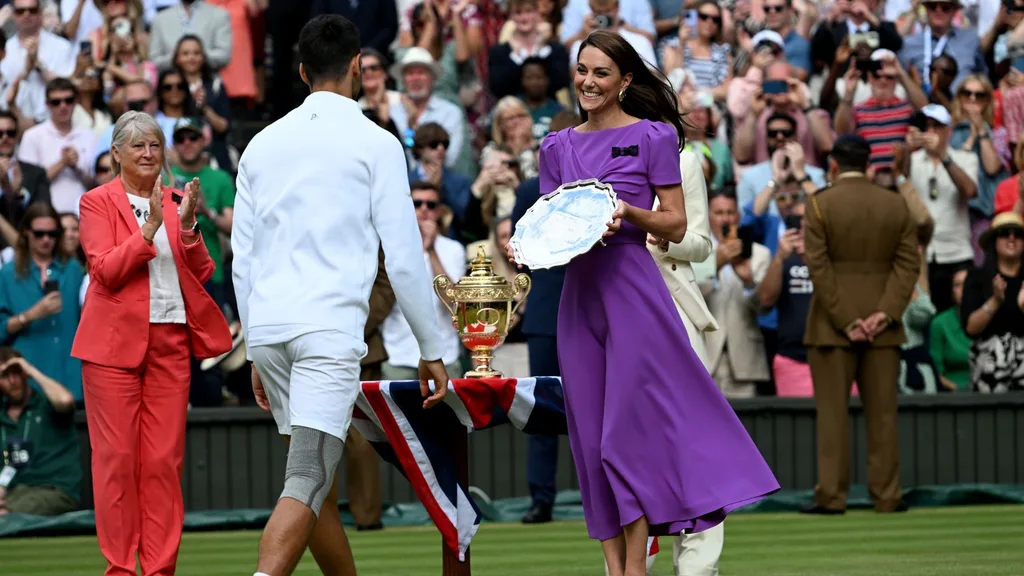 Kate Middleton at WImbledon in 2024.