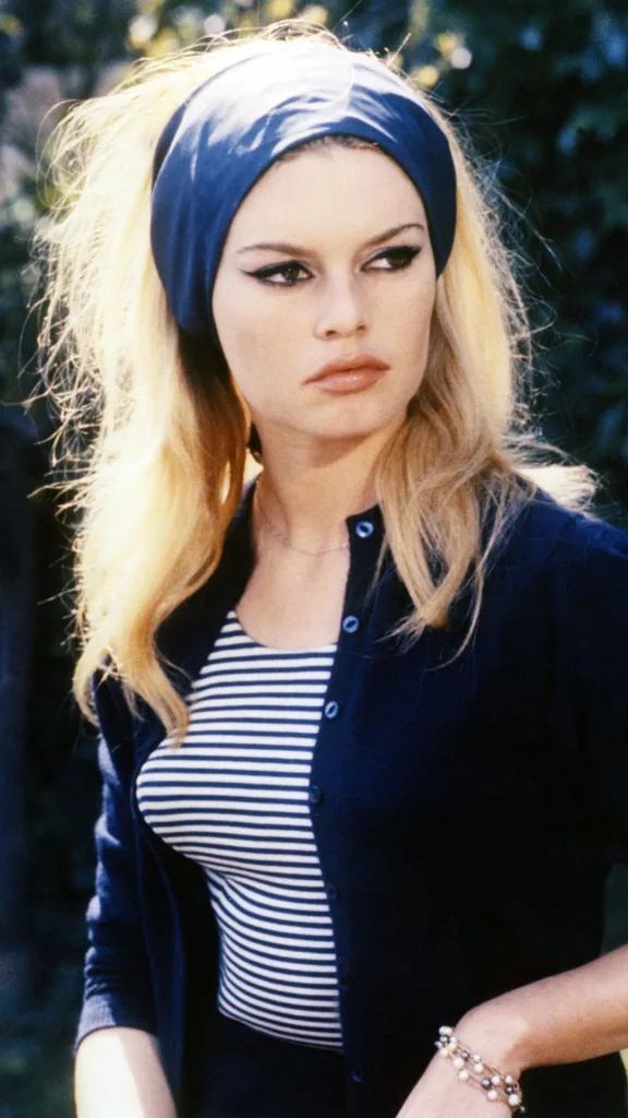 Brigitte Bardot on the set of "Le Mepris" ("Contempt").