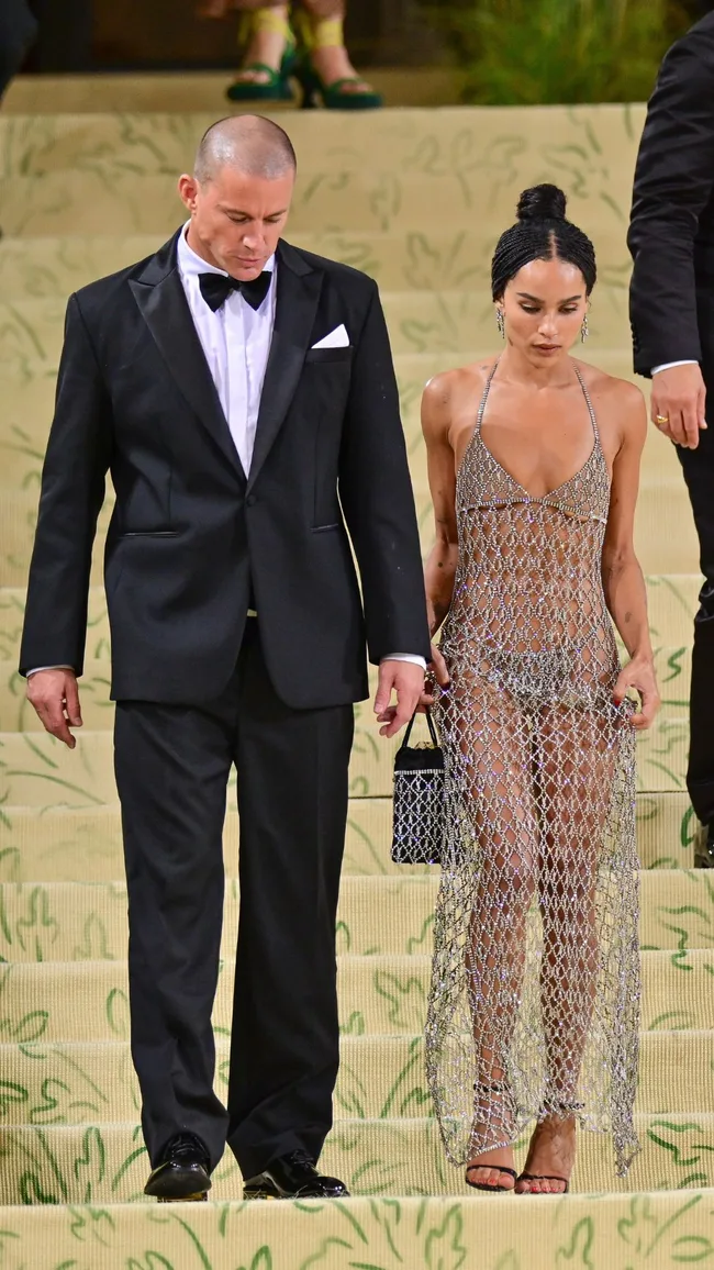 zoe kravitz and channing tatum at the met gala