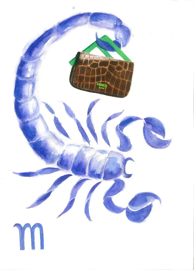 illustration for scorpio horoscope