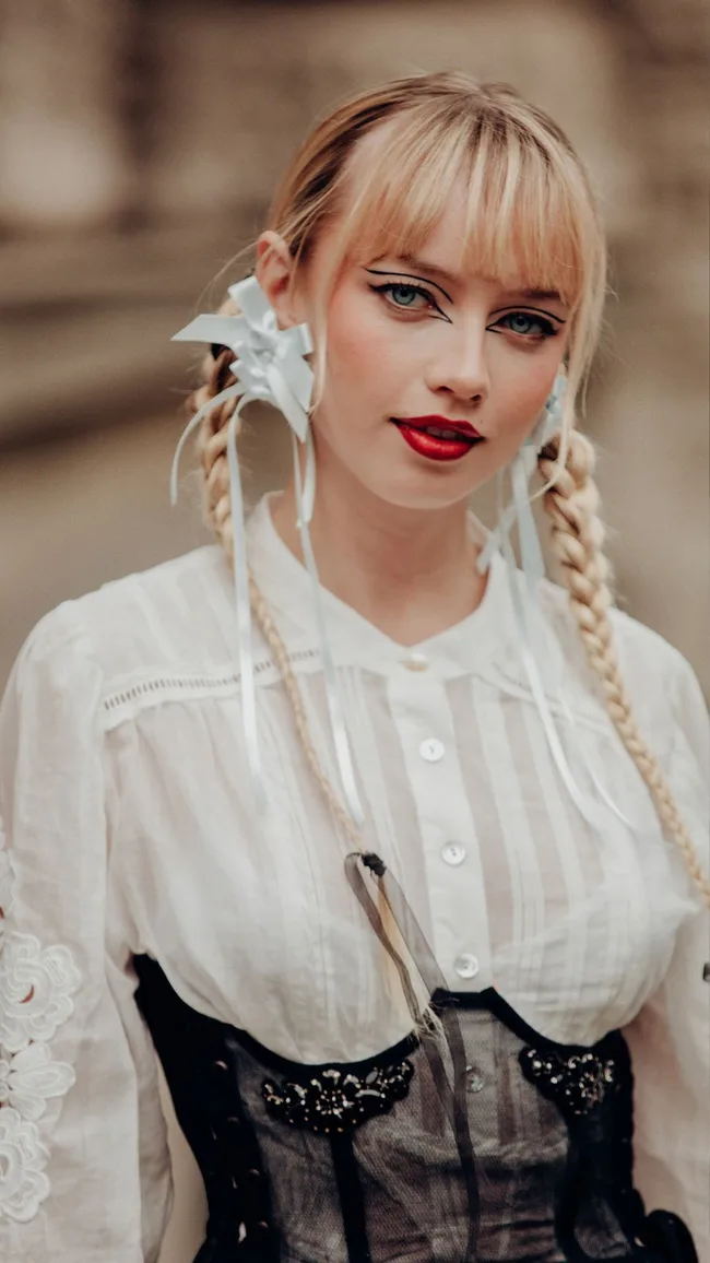 Street style as part of London Ready to Wear Fashion Week on September 16, 2024 in London, England.
