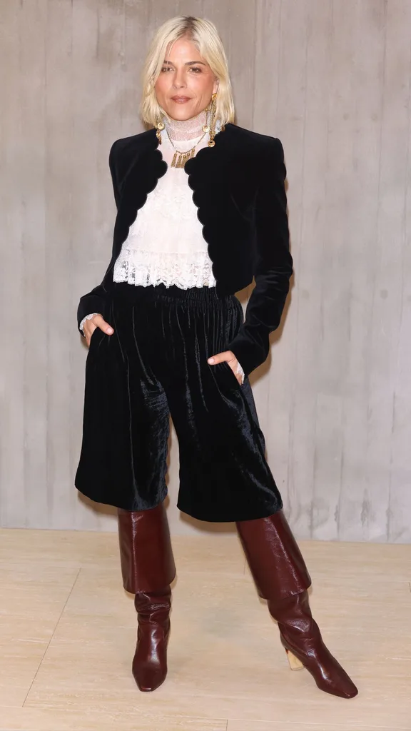 Selma Blair attends the Chloé Womenswear Spring-Summer 2025 show as part of Paris Fashion Week on September 26, 2024 in Paris, France.
