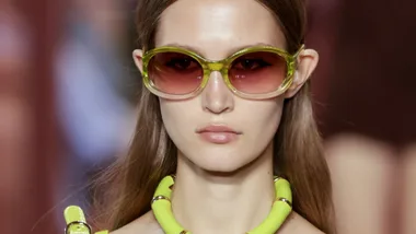 A model walks the runway during the Gucci Ready to Wear Spring/Summer 2025 fashion show as part of the Milan Fashion Week on September 20, 2024 in Milan, Italy.