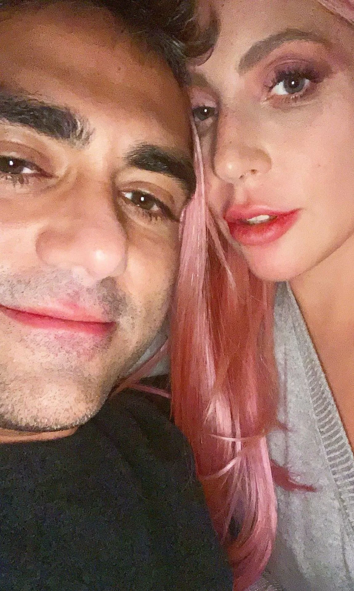 Lady Gaga posts with fiance Michael Polansky on instagram