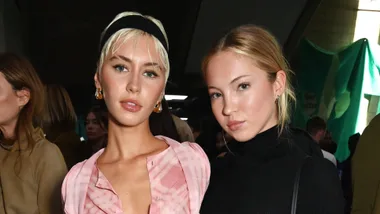 iris law and lila moss at london fashion week