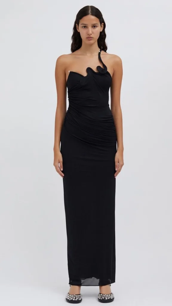 christopher esber black  formal dress at the iconic