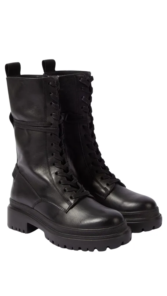Bogner, Chesa Alpina Leather Combat Boots