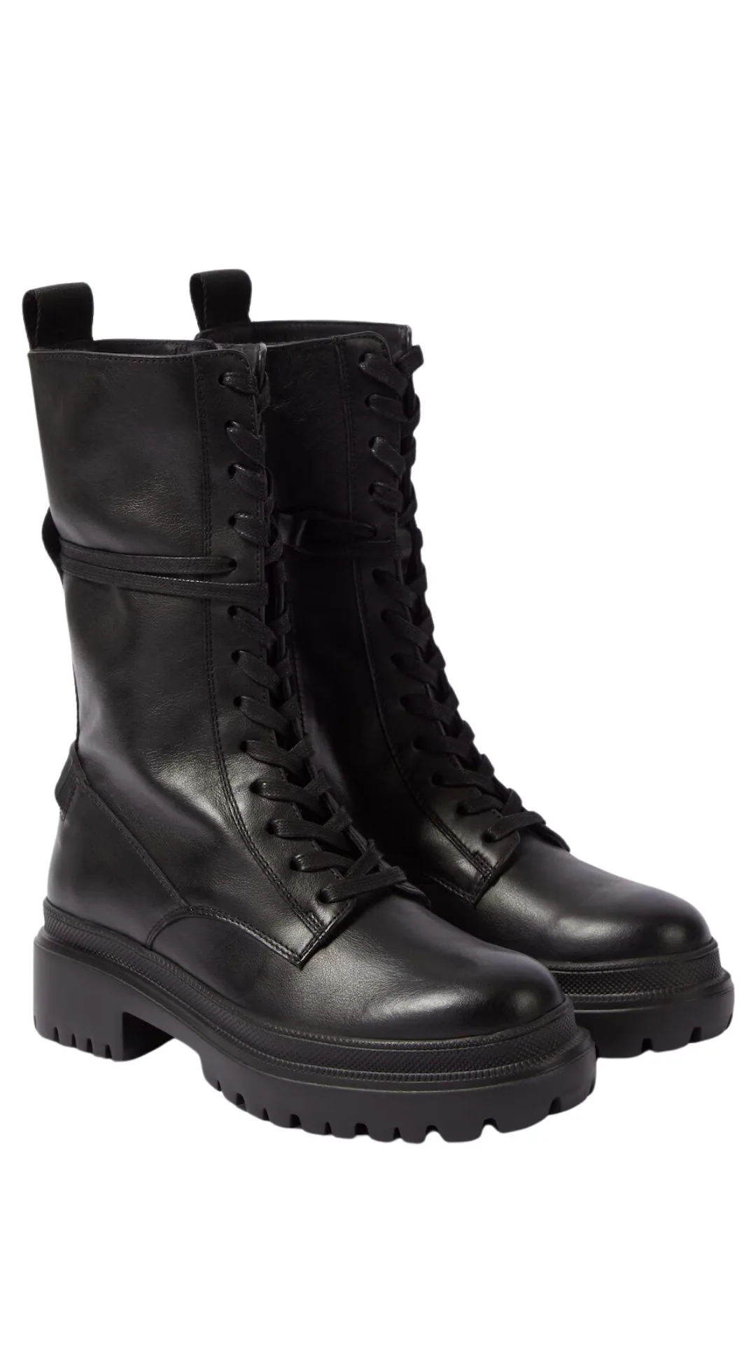 Bogner, Chesa Alpina Leather Combat Boots 